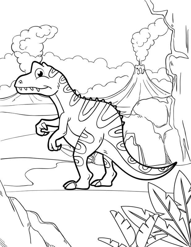 Download Dinosaurs Coloring Book For Kids And Adults